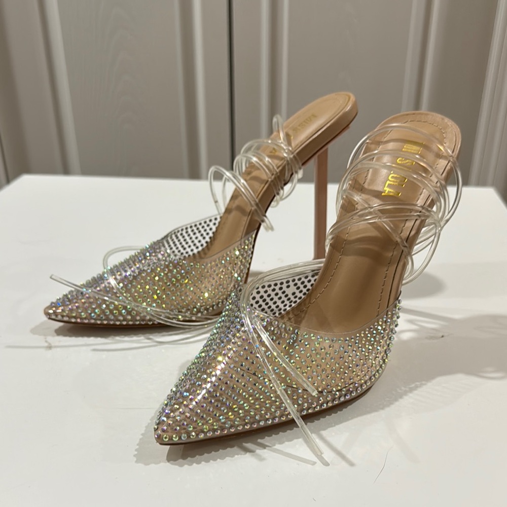 Elegant Rhinestone Embellished Heels